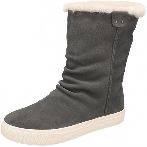NEW TAOS women's cozy chic boot in dark grey suede - Picture 1 of 4
